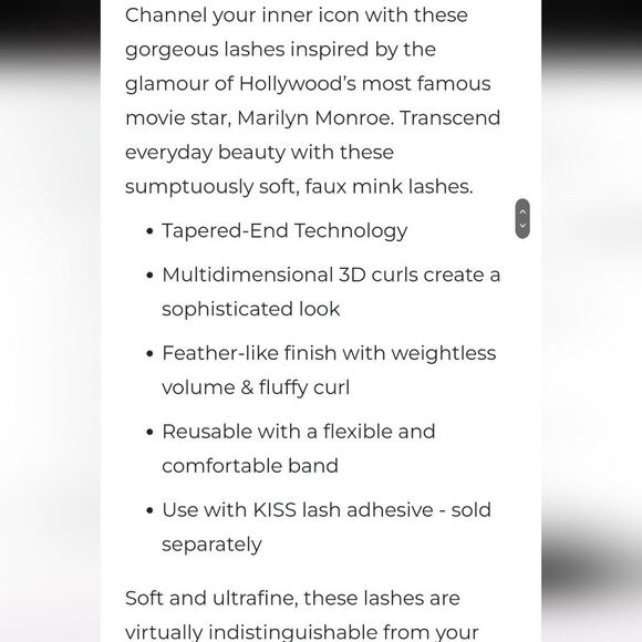 Kiss X Marilyn Monroe Limited Edition Lashes & Nail Set - Picture 7 of 11